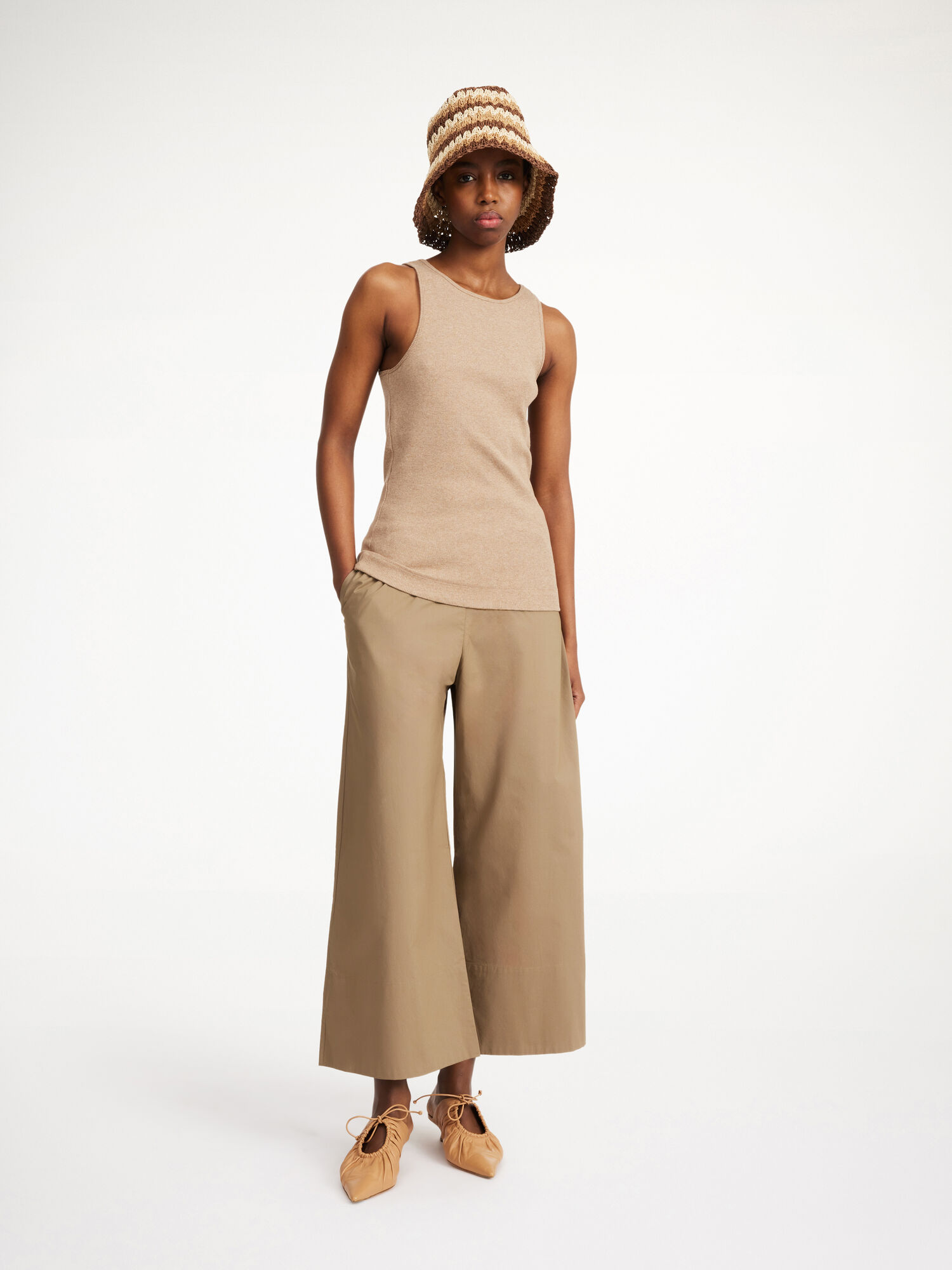 Portki By Malene Birger Luisa High-waisted Shitake | PL_BB78684