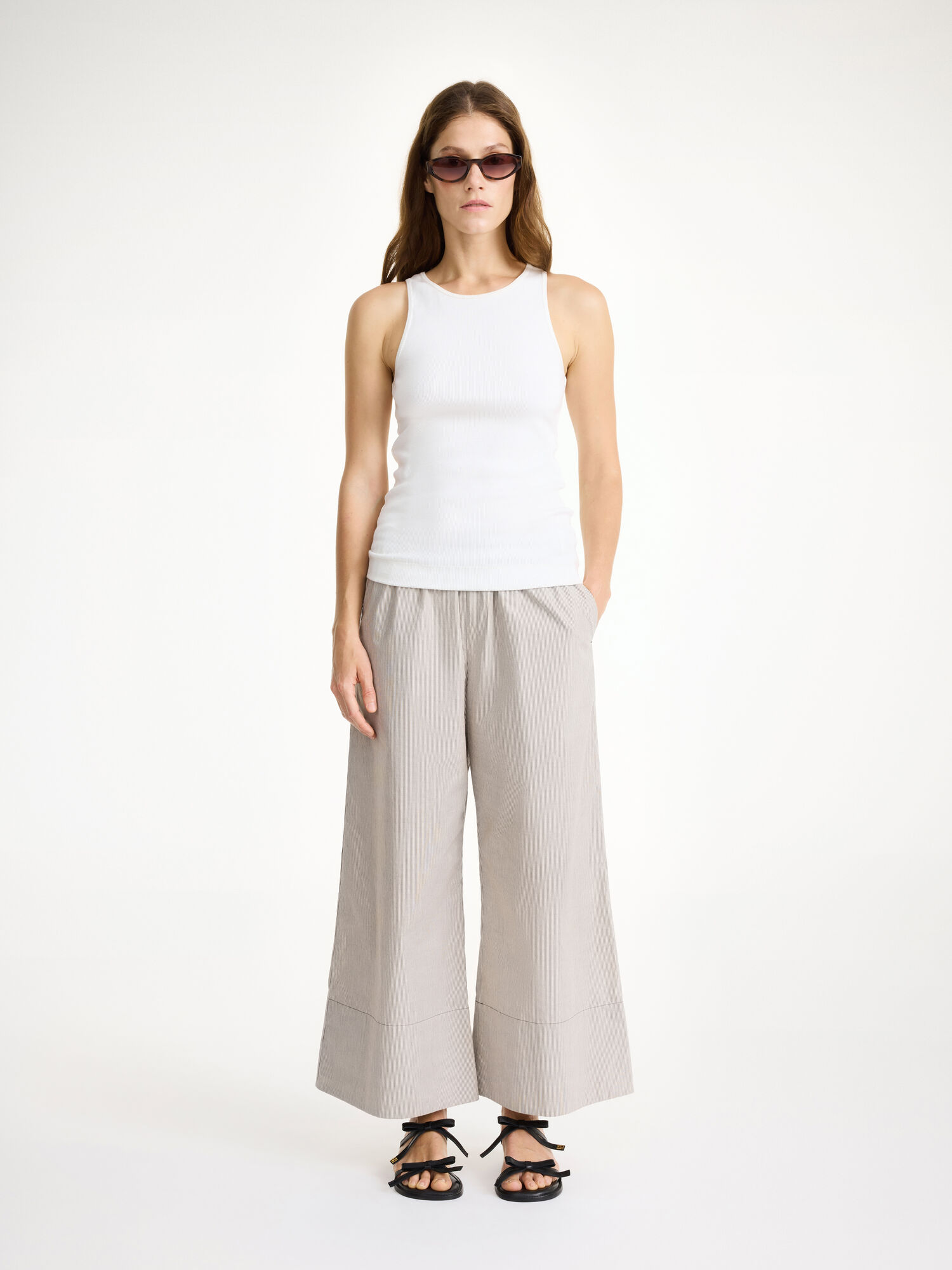 Portki By Malene Birger Luisa High-waisted Brązowe | PL_BB19466