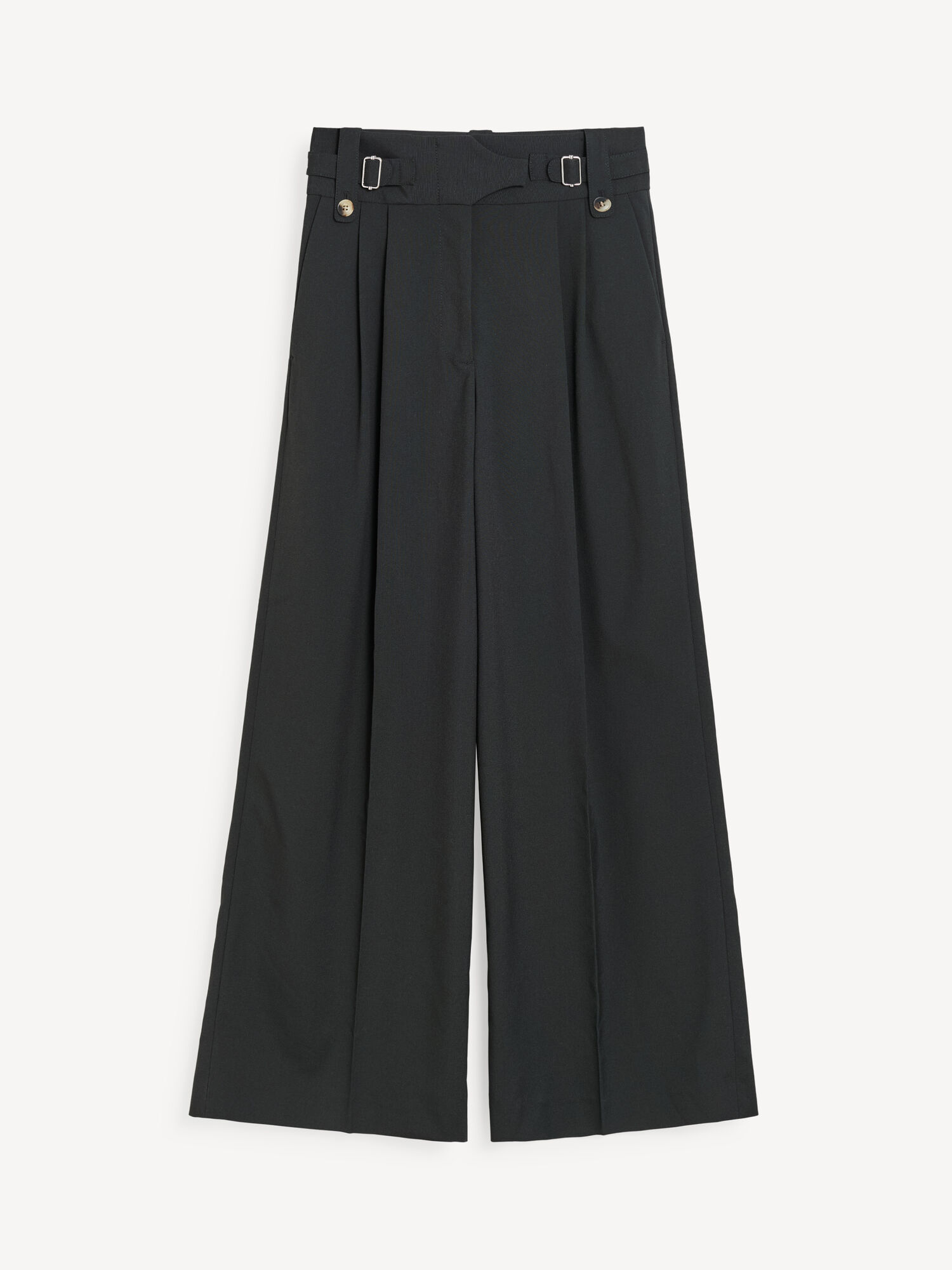 Portki By Malene Birger Taal High-waisted Czarne | PL_BB54333