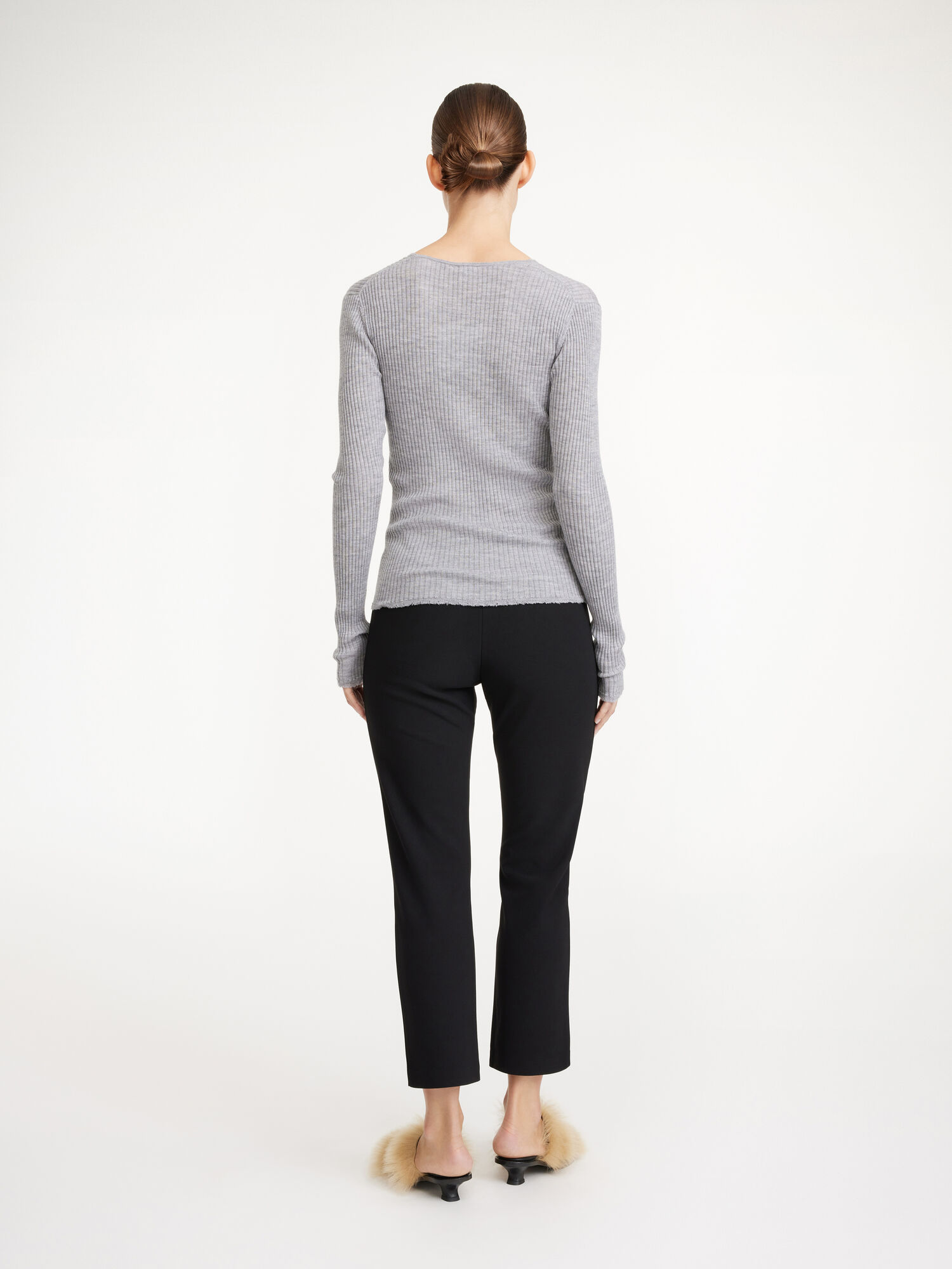 Portki By Malene Birger Vilea Cropped Czarne | PL_BB16156