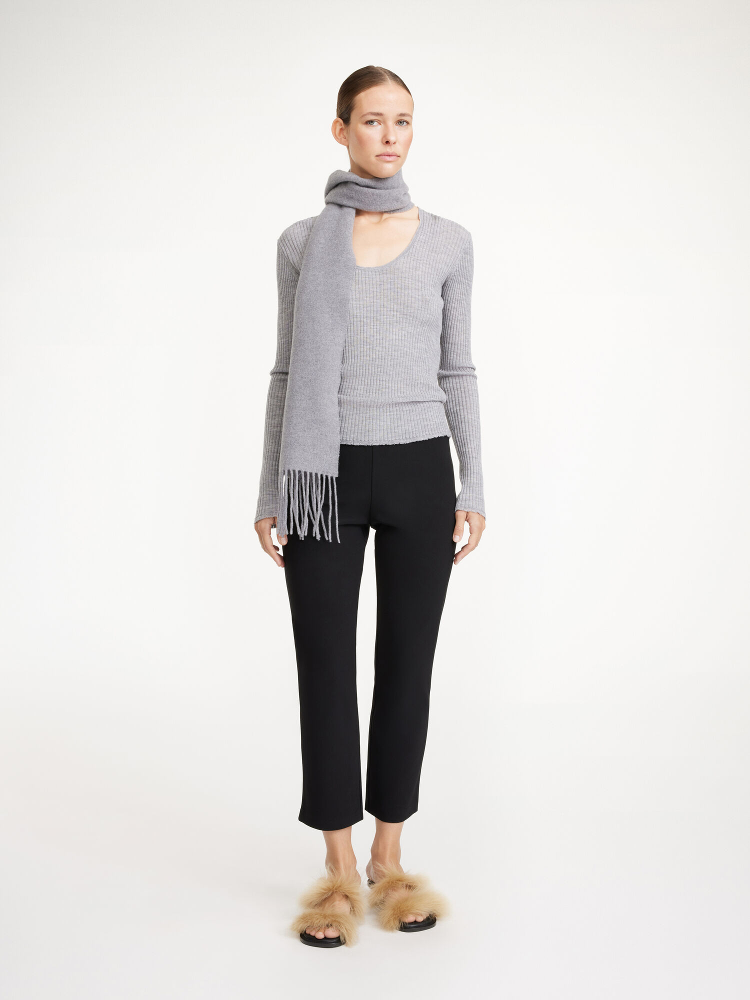 Portki By Malene Birger Vilea Cropped Czarne | PL_BB16156