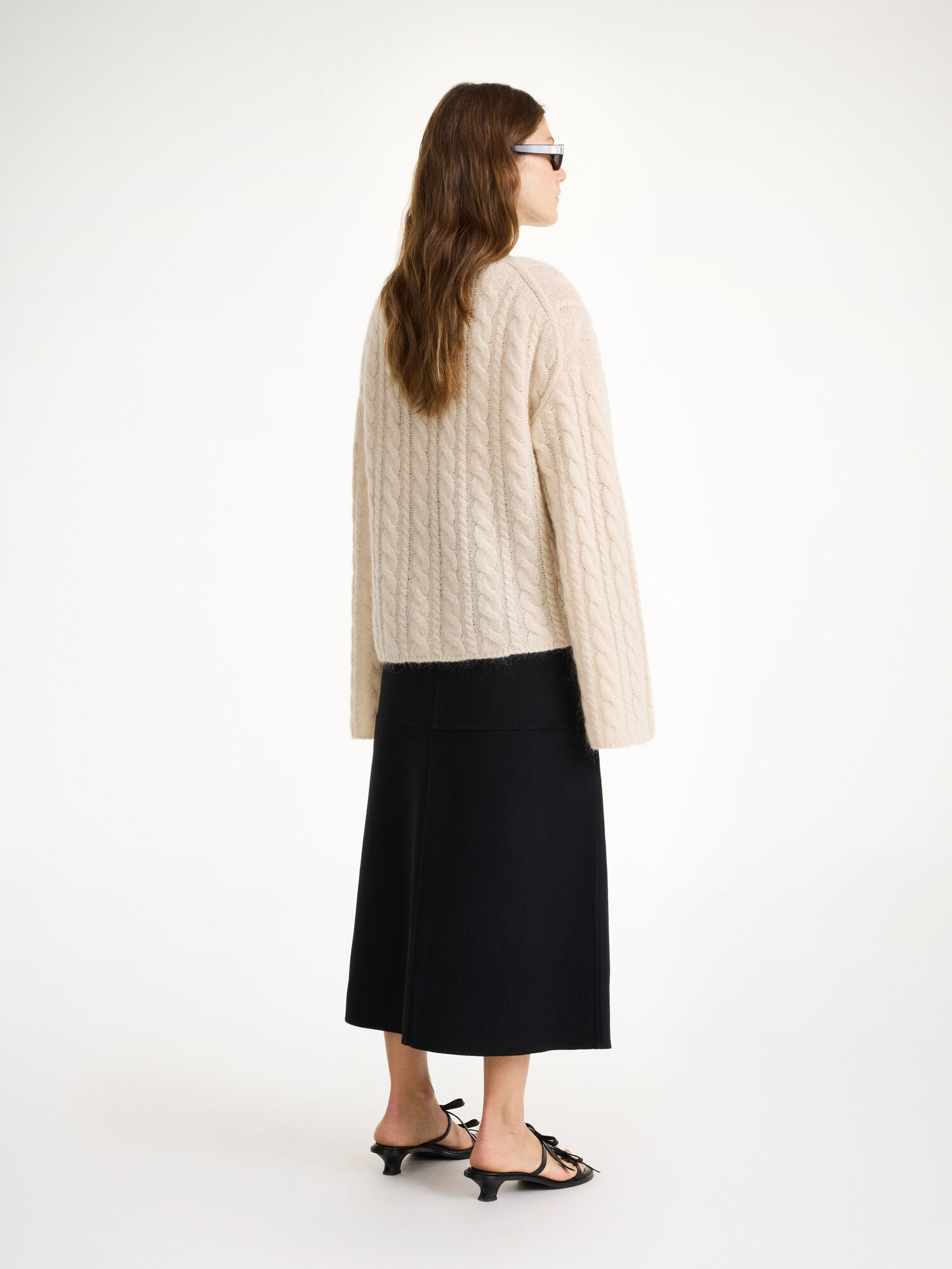 Spódnice By Malene Birger Angello Wool Midi Czarne | PL_BB16688