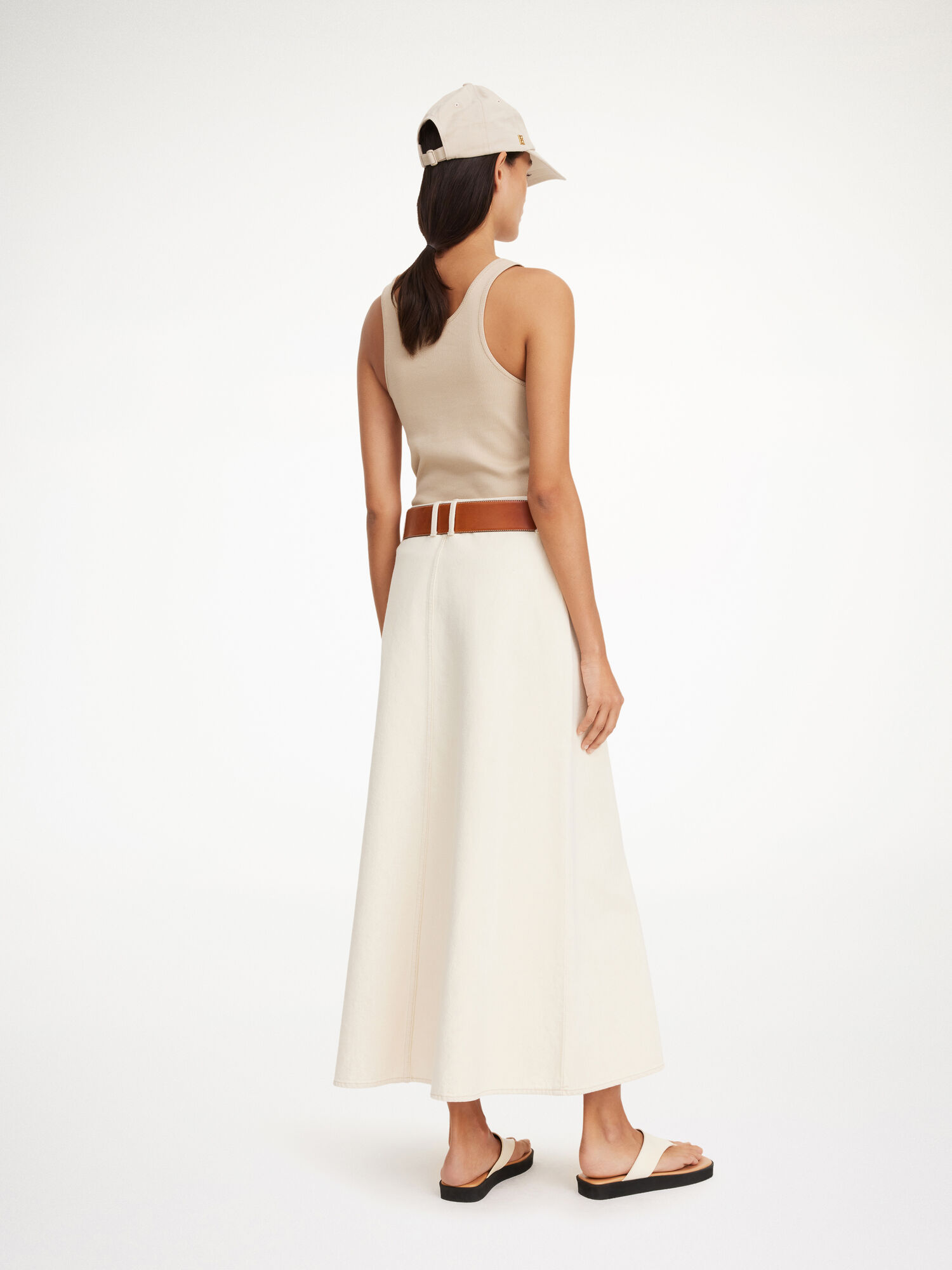 Spódnice By Malene Birger Carlas Denim Maxi Mojave Desert | PL_BB49472