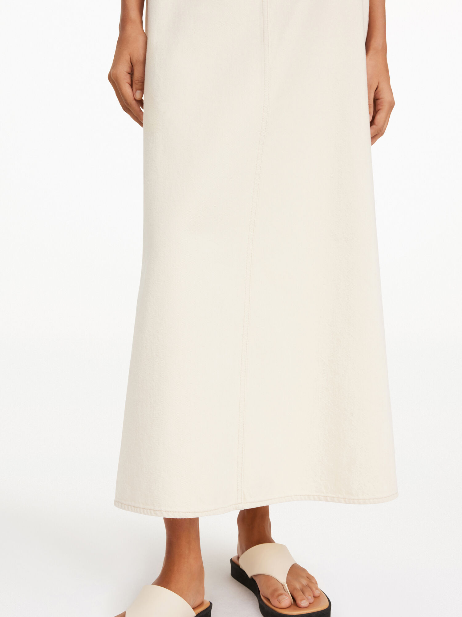 Spódnice By Malene Birger Carlas Denim Maxi Mojave Desert | PL_BB49472