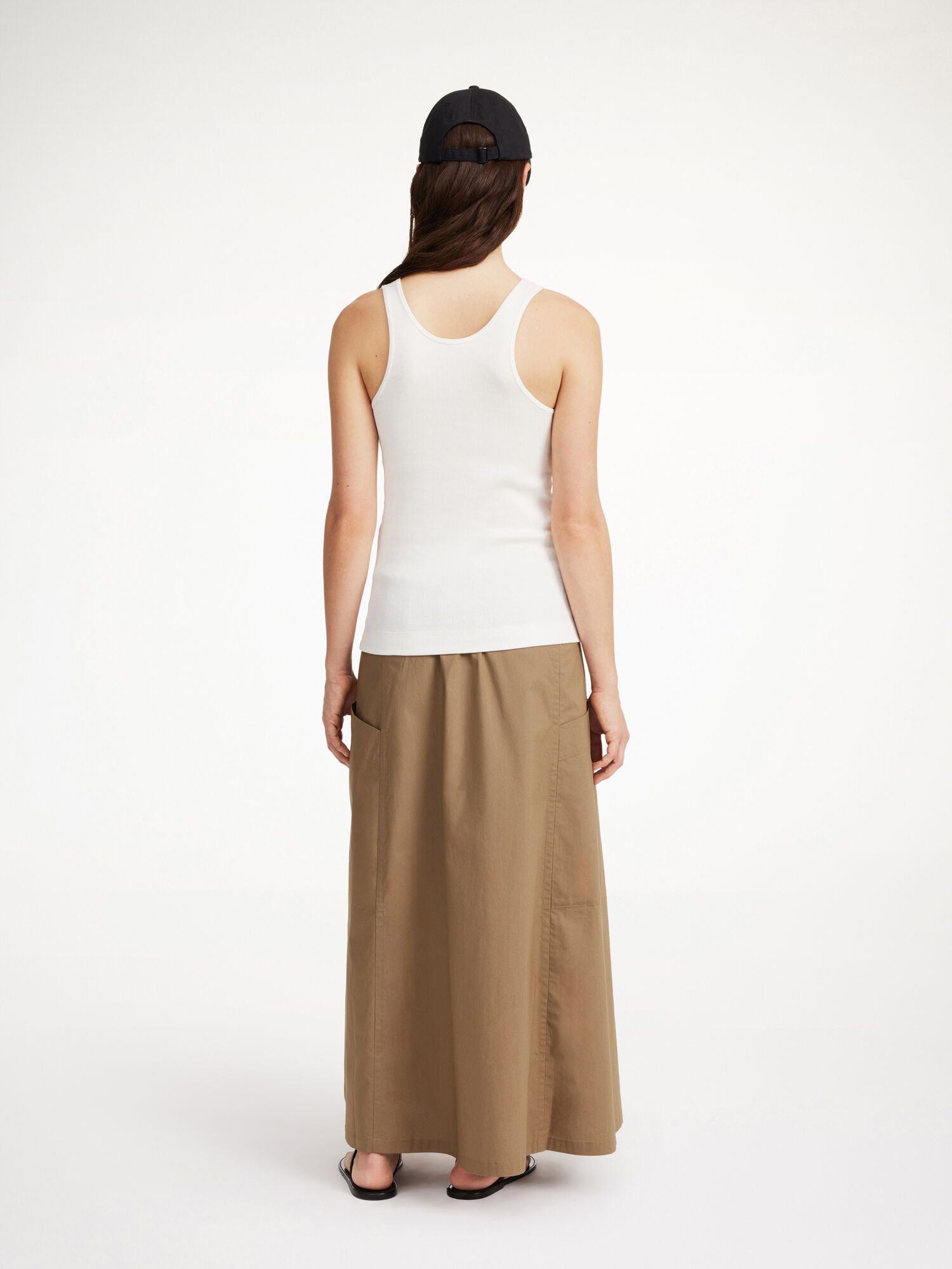 Spódnice By Malene Birger Catterine Organic Cotton Maxi Shitake | PL_BB60969