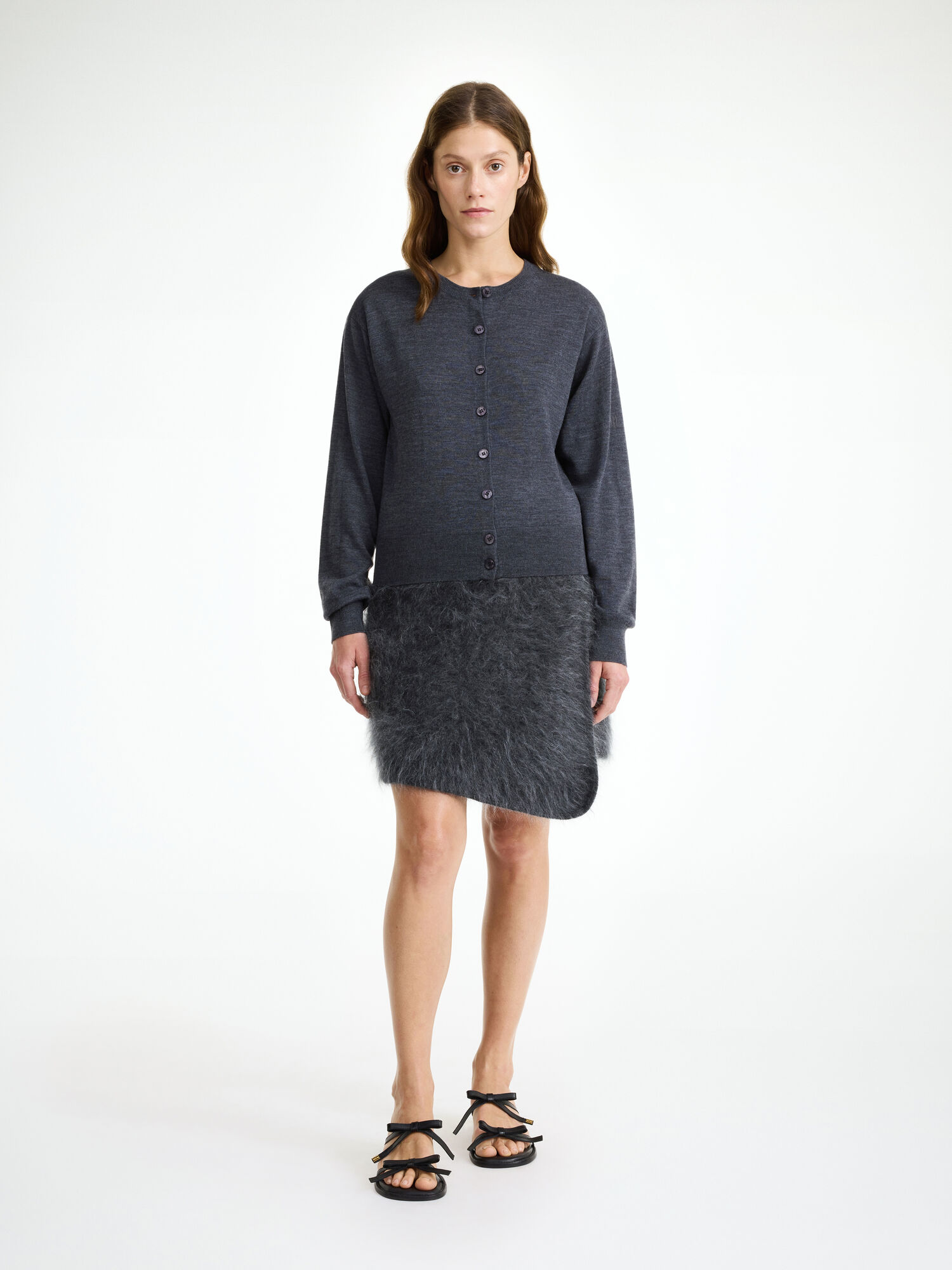 Spódnice By Malene Birger Krissah Mini Szare | PL_BB67668