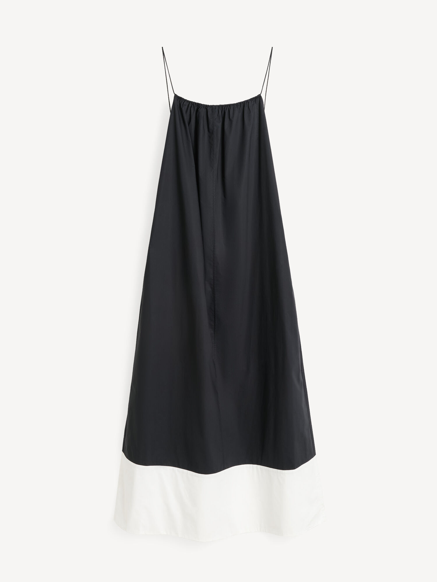 Sukienka By Malene Birger Lanney Organic Cotton Maxi Paski Czarne Białe | PL_BB58637