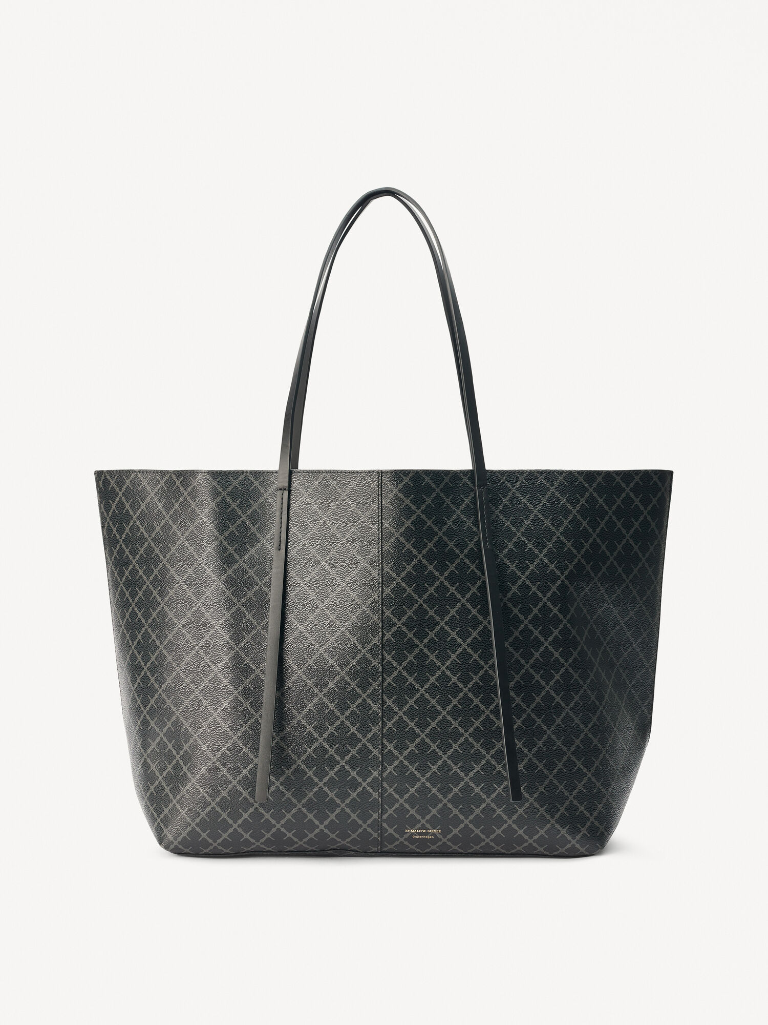 Torby By Malene Birger Abi Printed Tote Charcoal | PL_BB98909