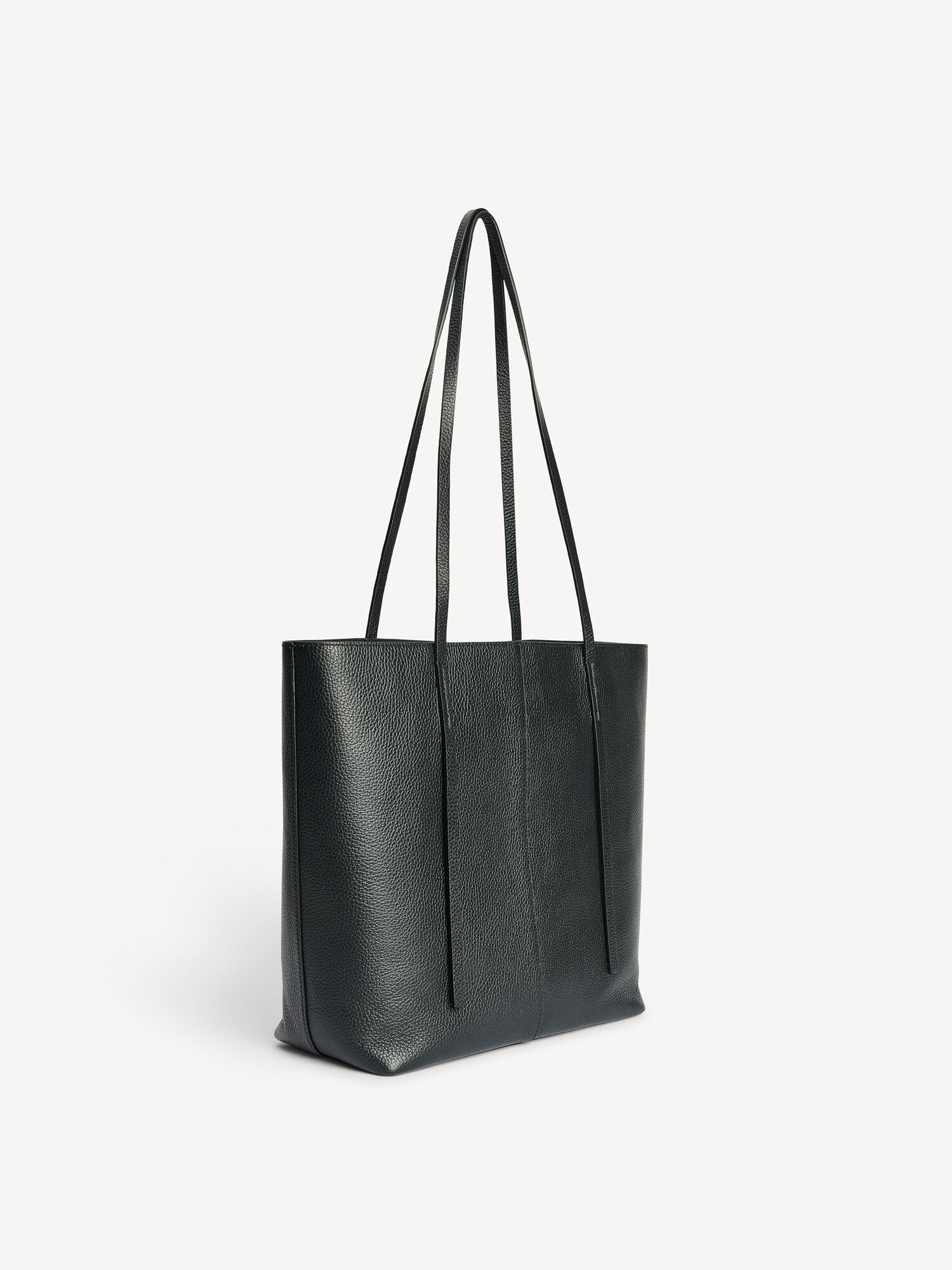 Torby By Malene Birger Abilso Leather Tote Czarne | PL_BB92660