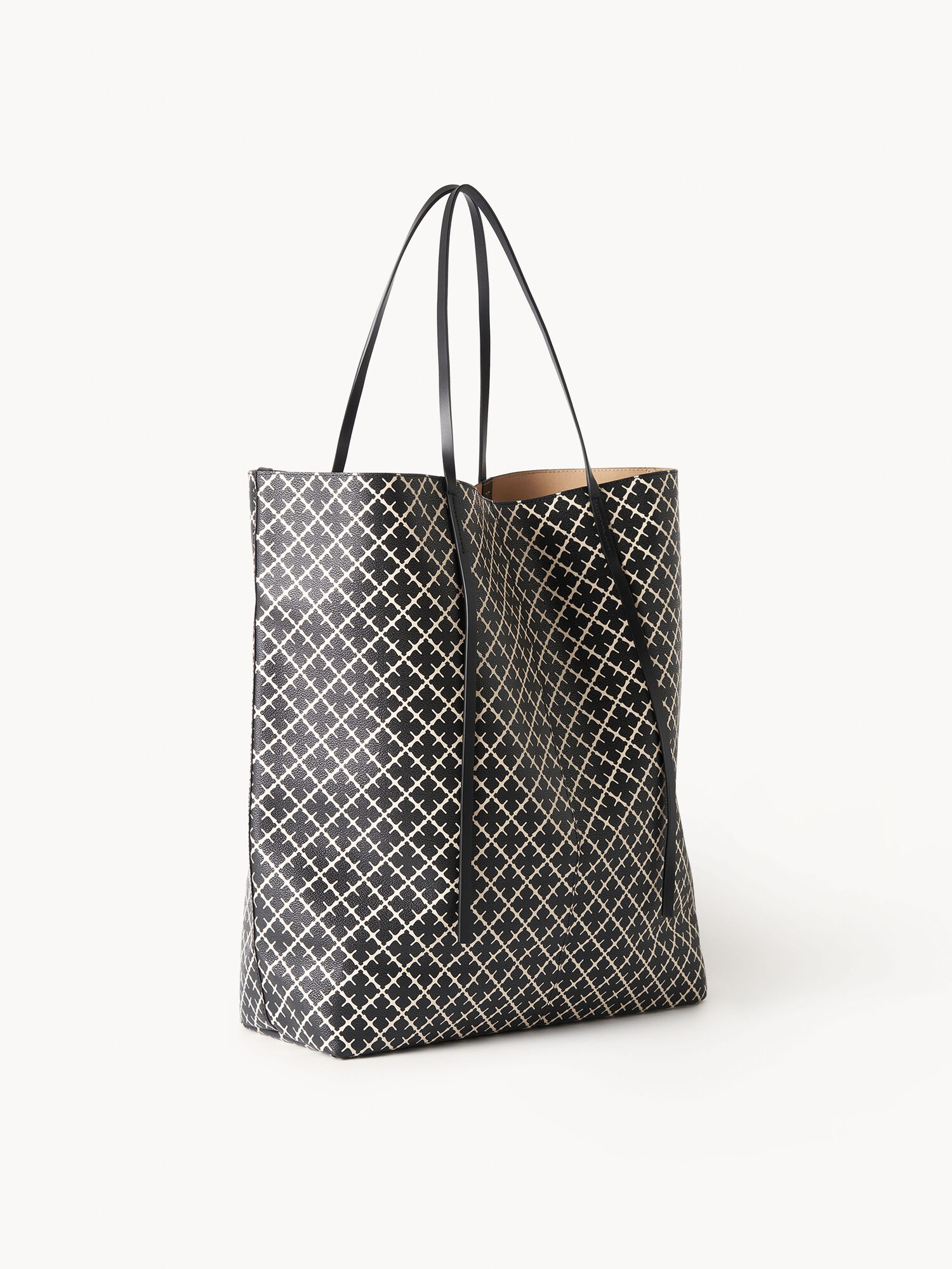 Torby By Malene Birger Abrille Printed Tote Czarne | PL_BB67925